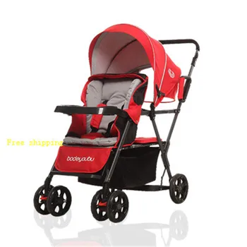 Twin Front And Rear Seat Double Stroller Super Shock Absorber Baby Stroller Light Trolley
Twin Front And Rear Seat Double Stroller Super Shock Absorber Baby Stroller Light Trolley