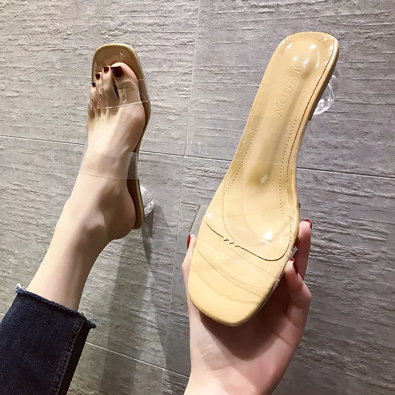 Women shoes Brand Transparent High Heels Women Square Toe Sandals Shoes Summer Woman Clear Pumps Wedding Slippers 35-40
Women shoes Brand Transparent High Heels Women Square Toe Sandals Shoes Summer Woman Clear Pumps Wedding Slippers 35-40