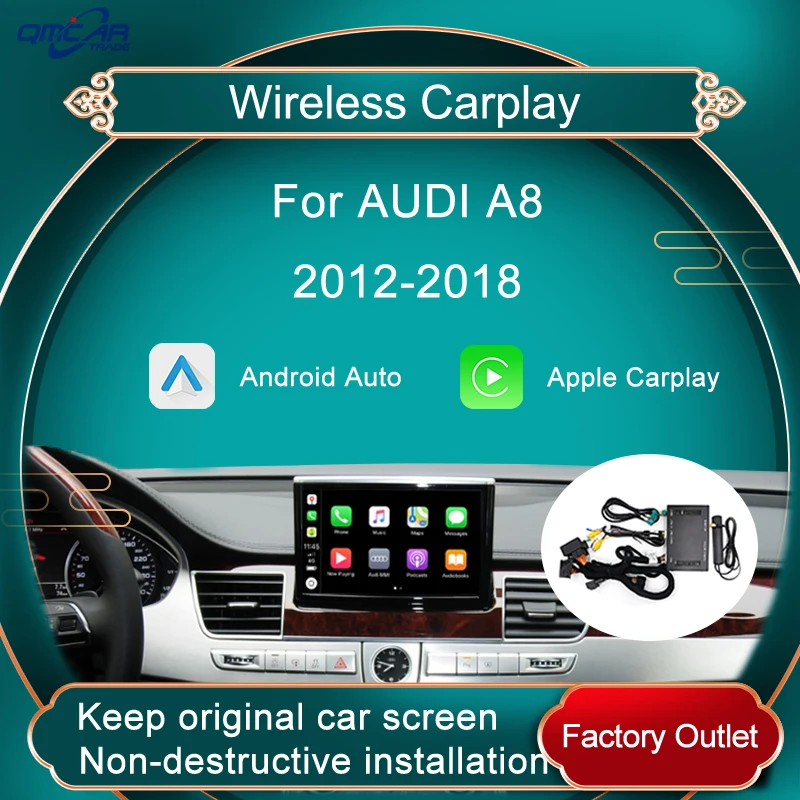 Wireless Apple CarPlay Android Auto Car Player For Audi A8 2012-2018 Multimedia Smart Box Mirror Car Multimedia Player
Wireless Apple CarPlay Android Auto Car Player For Audi A8 2012-2018 Multimedia Smart Box Mirror Car Multimedia Player