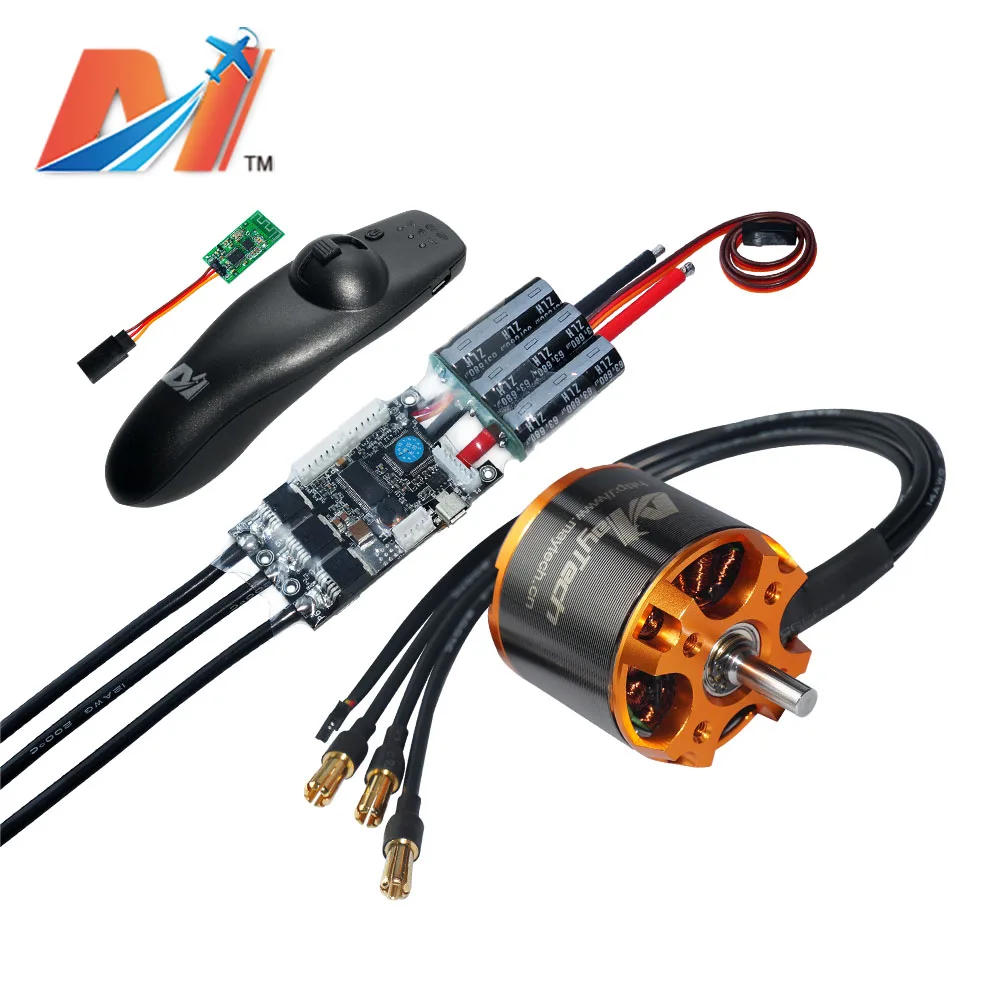 Maytech skateboard remote + 50A SuperESC based on VESC controller + 5055 70KV longboard hall sensor motor
Maytech skateboard remote + 50A SuperESC based on VESC controller + 5055 70KV longboard hall sensor motor