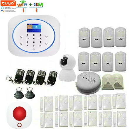 Yobang Sec WIFI GSM Home Security Alarm system Tuya APP Remote Control Burglar Alarm System Smoke Fire Sensor Video IP Camera
Yobang Sec WIFI GSM Home Security Alarm system Tuya APP Remote Control Burglar Alarm System Smoke Fire Sensor Video IP Camera