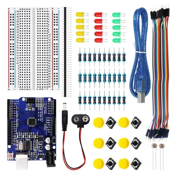 Starter Learning Kit R3 Improvement Board Kit Simple Kit for UNO R3 E-Learning Kit
Starter Learning Kit R3 Improvement Board Kit Simple Kit for UNO R3 E-Learning Kit