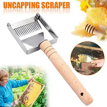 Stainless Steel Multifunction Bee Hive Uncapping Honey Fork Scraper Shovel Beekeeping Tool Beekeeping Tool Wooden Handle Knife
Stainless Steel Multifunction Bee Hive Uncapping Honey Fork Scraper Shovel Beekeeping Tool Beekeeping Tool Wooden Handle Knife