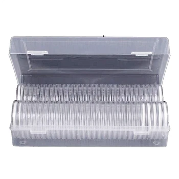 46 mm Coin Capsules Plastic Round Coin Holder Case and 7Sizes (16/20/25/27/30/38/46mm) Protect Gasket
46 mm Coin Capsules Plastic Round Coin Holder Case and 7Sizes (16/20/25/27/30/38/46mm) Protect Gasket