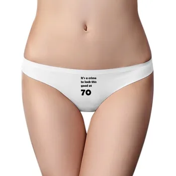 English Letters 70 Years Old Present Pattern Women Panties Invisible Seamless Briefs G-string T-back 2pcs Gift
English Letters 70 Years Old Present Pattern Women Panties Invisible Seamless Briefs G-string T-back 2pcs Gift