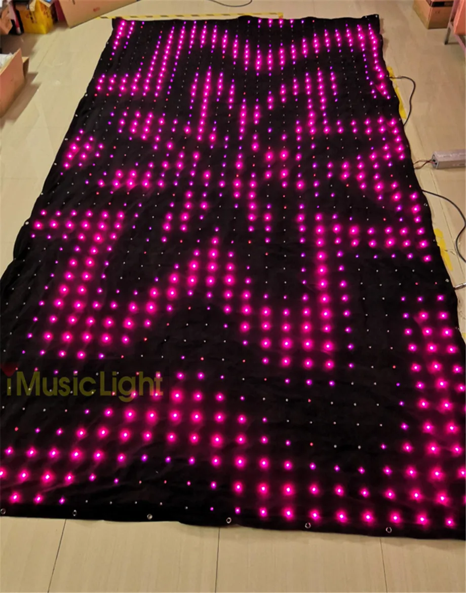 2pcs P10 1 mtr x 6 mtr LED Video Curtain With PC&DMX Control RGB DJ Party Star Video Backdrop Curtain Stage Vision Curtain
2pcs P10 1 mtr x 6 mtr LED Video Curtain With PC&DMX Control RGB DJ Party Star Video Backdrop Curtain Stage Vision Curtain