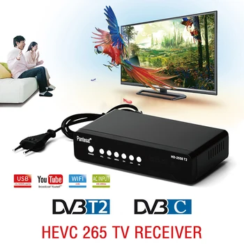 DVB-T2 HEVC 265 TV Receiver DVB-C DVB T2 H265 Digital TV Tuner Decoder Full HD DVBT2 DVB-T Set Top Box H.265 Youtube IPTV Megogo
DVB-T2 HEVC 265 TV Receiver DVB-C DVB T2 H265 Digital TV Tuner Decoder Full HD DVBT2 DVB-T Set Top Box H.265 Youtube IPTV Megogo