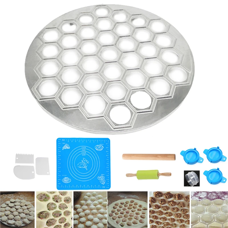 37 Holes Dumplings Molds Maker Dumpling mould Kitchen Dough Press Ravioli With Rolling Pin,Dough Pad , Dough Cutting Tool
37 Holes Dumplings Molds Maker Dumpling mould Kitchen Dough Press Ravioli With Rolling Pin,Dough Pad , Dough Cutting Tool