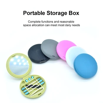 Cosmetic Cotton Swab Double-head Silicone Reusable Cotton Swab Stick Cotton Swab Dispenser Cotton Swab Box With Mirror
Cosmetic Cotton Swab Double-head Silicone Reusable Cotton Swab Stick Cotton Swab Dispenser Cotton Swab Box With Mirror