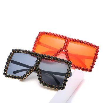 Diamond Frame Sunglasses Personalized Oversize Glasses Ladies Celebrity Club Wild Equipment Sunglasses Sunshade Lens Photo Props
Diamond Frame Sunglasses Personalized Oversize Glasses Ladies Celebrity Club Wild Equipment Sunglasses Sunshade Lens Photo Props
