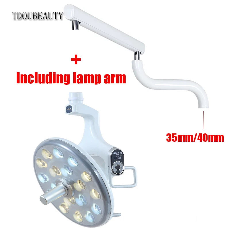 

TDOUBEAUTY Dental 18 Bulbs Operating Led Light Surgical Light Lamp For Cure Oral Teeth Chair Unit Type (Lamp Head + Lamp Arm)