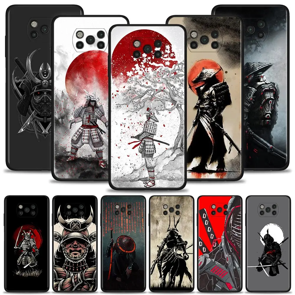Чехол для Xiaomi Poco X3 Pro GT NFC F1 M3 M4 5G чехол Mi 11T 10T 9T 11 Note 10 Lite Civi Art Japanese Samurai | Мобильные