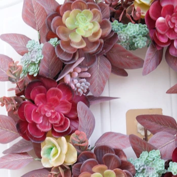 Artificial Succulent Wreath for Front Door Home Office with Real Twig Based 517E
Artificial Succulent Wreath for Front Door Home Office with Real Twig Based 517E