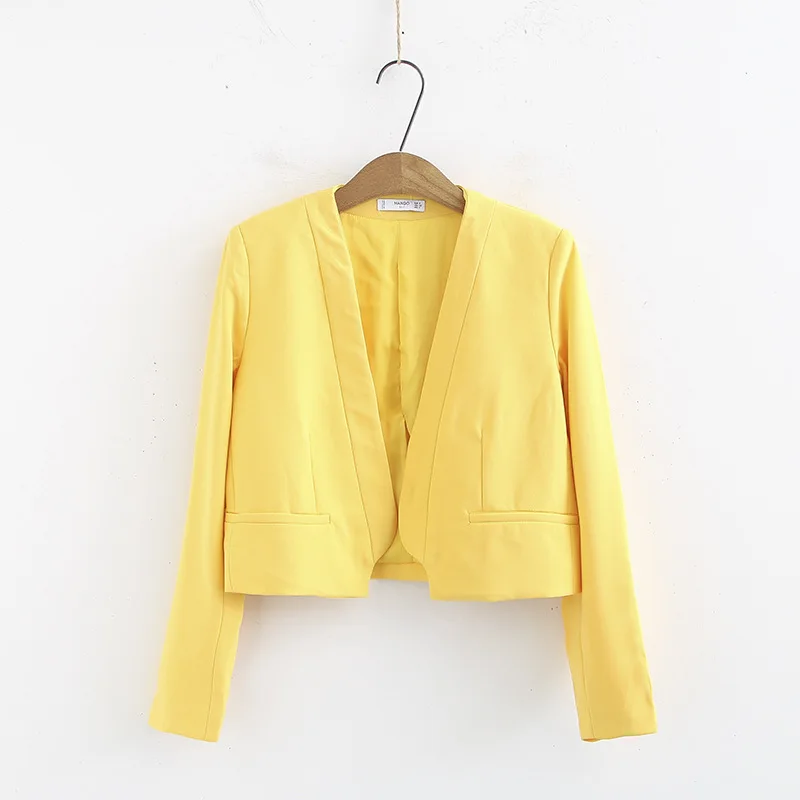 2019 Spring New Style Western Style Cross V-neck Short Slim Fit Candy-Colored Suit
2019 Spring New Style Western Style Cross V-neck Short Slim Fit Candy-Colored Suit