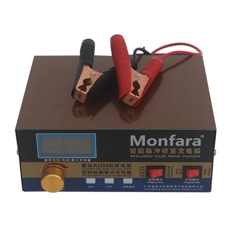 400W LCD Digital Display Car And Motorcycle Intelligent Pulse Repair Battery Charger MF-4S 12V 24V High Power Automatic Battery
400W LCD Digital Display Car And Motorcycle Intelligent Pulse Repair Battery Charger MF-4S 12V 24V High Power Automatic Battery