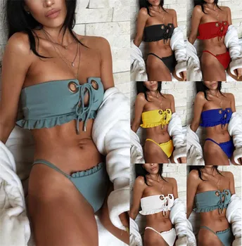 Ladies Sexy Padded Push Up Beachwear Bathing Swimsuit Swimwear Women Bikinis Set
Ladies Sexy Padded Push Up Beachwear Bathing Swimsuit Swimwear Women Bikinis Set