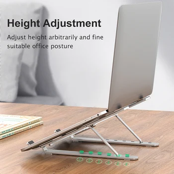 Portable Laptop Stand Foldable Support Base Notebook Stand For Macbook Pro Lapdesk Computer Laptop Holder Cooling Bracket Riser 
Portable Laptop Stand Foldable Support Base Notebook Stand For Macbook Pro Lapdesk Computer Laptop Holder Cooling Bracket Riser