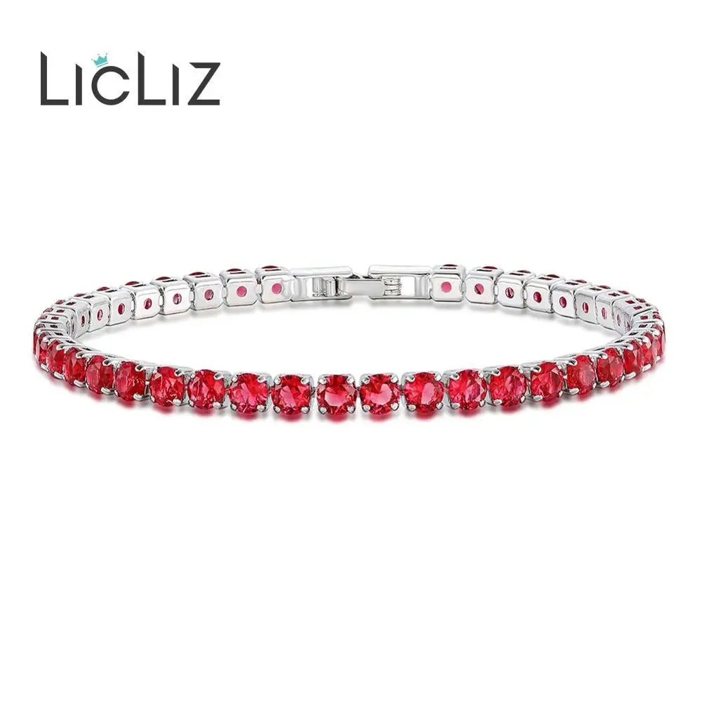 LicLiz Fashion 2019 Red Zircon Crystal Tennis Bracelets for Women Crystals White Gold Box Color Chain Bracelets Jewelry LUB0097A
LicLiz Fashion 2019 Red Zircon Crystal Tennis Bracelets for Women Crystals White Gold Box Color Chain Bracelets Jewelry LUB0097A