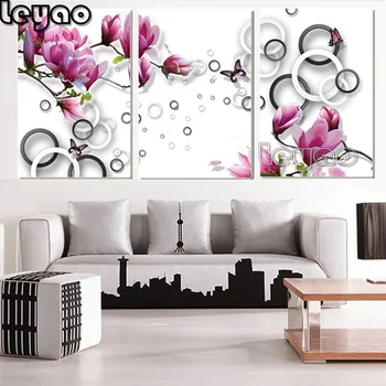 Full Square round Diamond Painting Purple Magnolia Flower 3 Piece pattern Needlework Diamond Embroidery Handmade Gift Triptych
Full Square round Diamond Painting Purple Magnolia Flower 3 Piece pattern Needlework Diamond Embroidery Handmade Gift Triptych