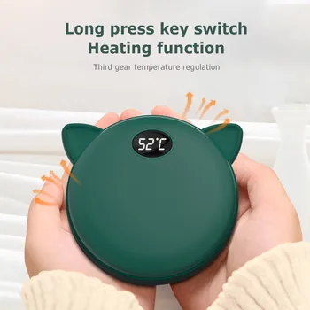 2 in 1 USB Rechargeable Hand Warmer 5200MAh Electric Hand Warmer Power Bank Portable Double-Sided Heating Hand Warmer
2 in 1 USB Rechargeable Hand Warmer 5200MAh Electric Hand Warmer Power Bank Portable Double-Sided Heating Hand Warmer