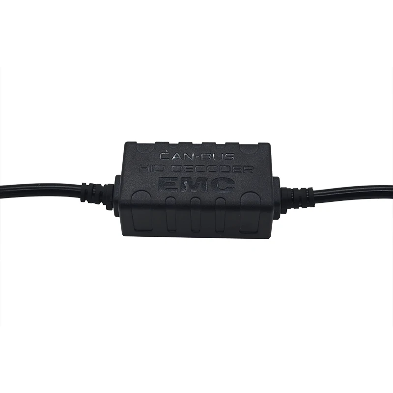HIDLT 2PCS EMC HID Ballast Decoder No Error Warning Canceller Harness Wire For Car Light Xenon Bulb Kit H1 H7 H11 9005 9006 (4)