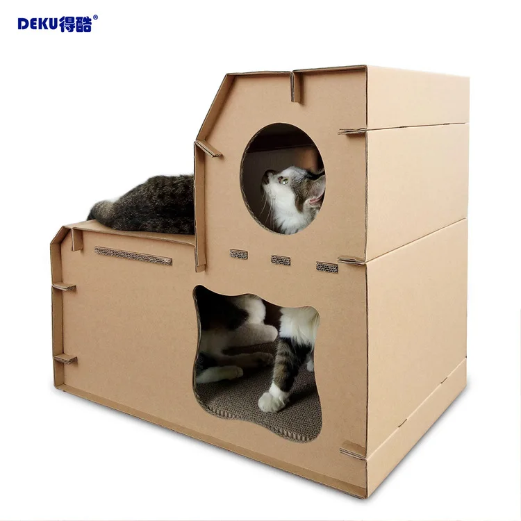 Cool Corrugated Paper DIY Cat Back Double Layer Ladder Combination Cat House Cat Villa Cat Teaser Toy Cat Claws Grinding Toy
Cool Corrugated Paper DIY Cat Back Double Layer Ladder Combination Cat House Cat Villa Cat Teaser Toy Cat Claws Grinding Toy