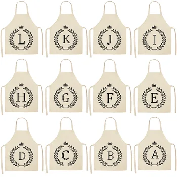 Simple Crown Letter Printed Kitchen Apron for Woman Man White Cotton Linen Aprons For Cooking Home Cleaning Tools
Simple Crown Letter Printed Kitchen Apron for Woman Man White Cotton Linen Aprons For Cooking Home Cleaning Tools