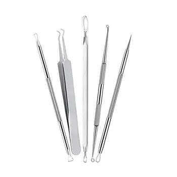 5pcs/set Acne Blackhead Comedone Pimple Removal Needles Comedone Care Beauty Clean Extractor Face Antibacterial Tools
5pcs/set Acne Blackhead Comedone Pimple Removal Needles Comedone Care Beauty Clean Extractor Face Antibacterial Tools
