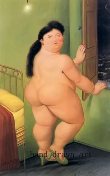 Artist's perfect hand-painted oil painting on canvas: reproduction of Fernando Botero, Cute woman in front of the window
Artist's perfect hand-painted oil painting on canvas: reproduction of Fernando Botero, Cute woman in front of the window