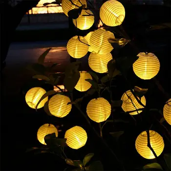 Solar Light LED Lantern String Lights Ball 20/30 LED Solar Garland Outdoor Fairy Lights Christmas Lighting for Garden Decoration
Solar Light LED Lantern String Lights Ball 20/30 LED Solar Garland Outdoor Fairy Lights Christmas Lighting for Garden Decoration