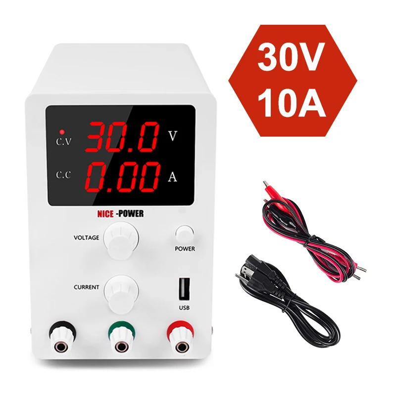 lab Power Supply Adjustable DC Voltage Regulated Switching Power Supplies 30V 10A Bench Power Source Digital
lab Power Supply Adjustable DC Voltage Regulated Switching Power Supplies 30V 10A Bench Power Source Digital