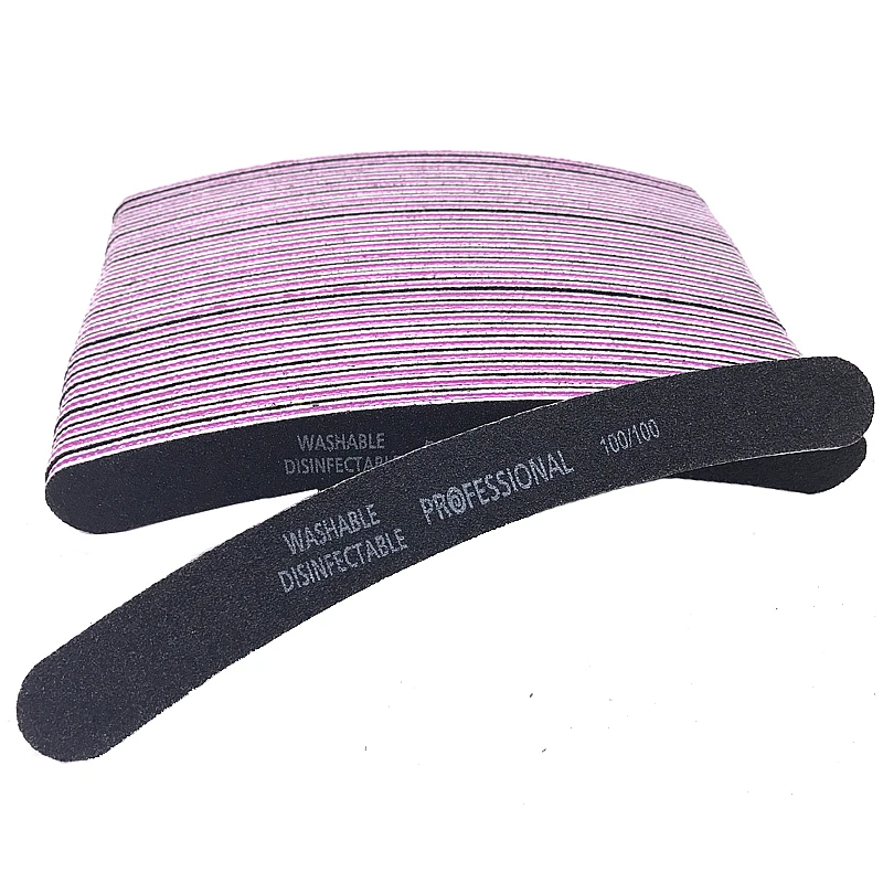 25pcs Nail File 100/100 Grit Sandpaper Emery Board lime ongle Double-sided Sanding Manicure Tools Black Professional Nail Files
25pcs Nail File 100/100 Grit Sandpaper Emery Board lime ongle Double-sided Sanding Manicure Tools Black Professional Nail Files