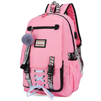 Casual School Bags For Girls Women Backpacks Fashion School Backpack USB Charging Schoolbag Backpack Child Kids Bag Mochila
Casual School Bags For Girls Women Backpacks Fashion School Backpack USB Charging Schoolbag Backpack Child Kids Bag Mochila
