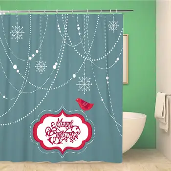 Shower Curtain Abstract Christmas Decorations Snowflakes and a Bird Snowflake Red Ball Glitter 60x72 Inches Waterproof Polyester
Shower Curtain Abstract Christmas Decorations Snowflakes and a Bird Snowflake Red Ball Glitter 60x72 Inches Waterproof Polyester