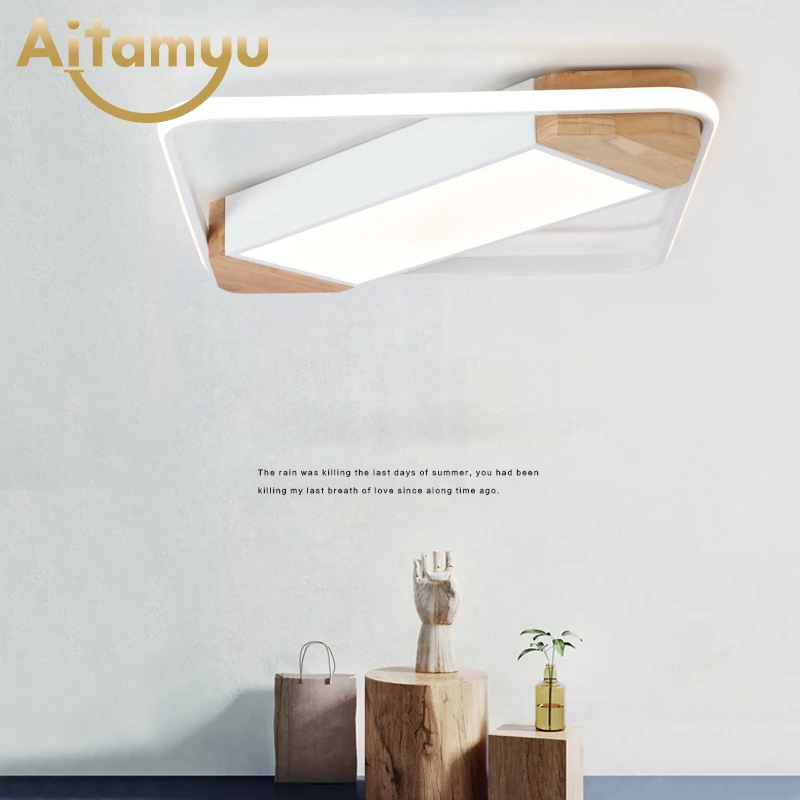 Square LED Ceiling Lights For Living Room White Lamparas de techo Rectangle Wood Ceiling Lamp Surface Mount Bedroom Light
Square LED Ceiling Lights For Living Room White Lamparas de techo Rectangle Wood Ceiling Lamp Surface Mount Bedroom Light