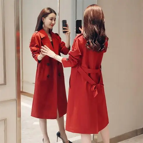 Spring Trench Coat Women's Mid-length Korean-style 2018 New Style Loose-Fit Versatile Students BF WOMEN'S Dress Elegant Spring C
Spring Trench Coat Women's Mid-length Korean-style 2018 New Style Loose-Fit Versatile Students BF WOMEN'S Dress Elegant Spring C