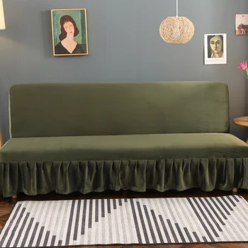 Plush Folding Sofa Bed Cover Solid Color Sofa Bed Cover Without Armrest Couch Bed Covers Slip Resistant Sofa Home Decor
Plush Folding Sofa Bed Cover Solid Color Sofa Bed Cover Without Armrest Couch Bed Covers Slip Resistant Sofa Home Decor