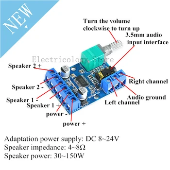High Power Stereo Digital Power Amplifier Board Module OEP30Wx2 Power Supply Module DC 8V to 24V 30Wx2 OEP30W*2 Dual Channel DIY
High Power Stereo Digital Power Amplifier Board Module OEP30Wx2 Power Supply Module DC 8V to 24V 30Wx2 OEP30W*2 Dual Channel DIY