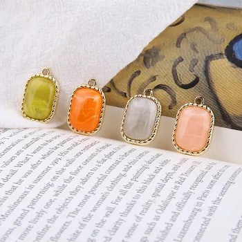 DIY Ornament Accessories Retro Resin Line Alloy Base Support Rectangular Pendant Ear Stud Earrings Material
DIY Ornament Accessories Retro Resin Line Alloy Base Support Rectangular Pendant Ear Stud Earrings Material