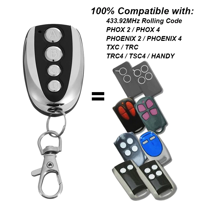 433mhz Remote Control Duplicator clone V2 PHOX 2 / 4 PHOENIX TXC TRC TRC4 TSC4 HANDY garage remote control | Безопасность и защита