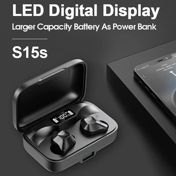 TWS Wireless Bluetooth Earphone HD Stereo Headset V5.0 Sports Music Metal Earbuds and Mic Compatible with Most Bluetooth Devices
TWS Wireless Bluetooth Earphone HD Stereo Headset V5.0 Sports Music Metal Earbuds and Mic Compatible with Most Bluetooth Devices