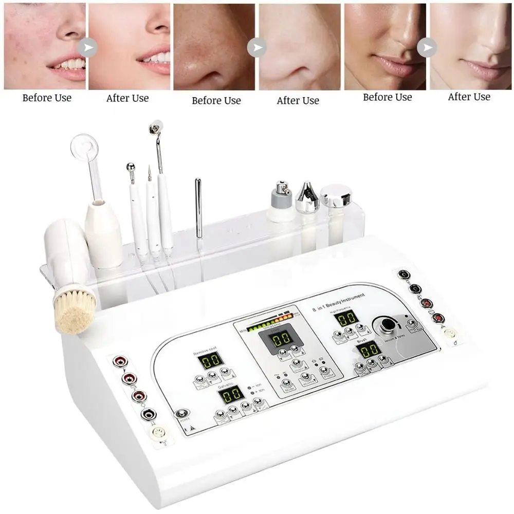 Eight One Multi-Function Beauty Instrument Ultrasonic Microdermabrasion Electrotherapy Deep Cleansing Skin Care Machine Supplies
Eight One Multi-Function Beauty Instrument Ultrasonic Microdermabrasion Electrotherapy Deep Cleansing Skin Care Machine Supplies