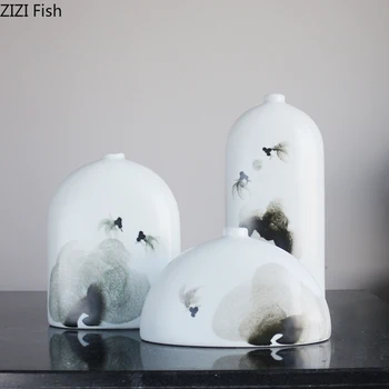 Chinese Ceramics Vase Ink Painting Vases Abstract Zen Flowers Insert Flower Pot Floral Vintage Home Decor Crafts Porcelain
Chinese Ceramics Vase Ink Painting Vases Abstract Zen Flowers Insert Flower Pot Floral Vintage Home Decor Crafts Porcelain