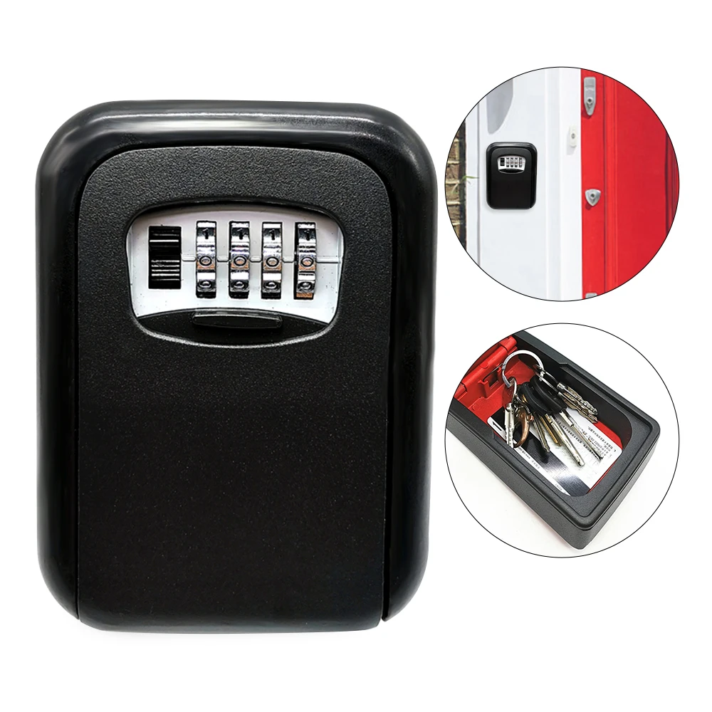 Wall Mounted Lock Box Key Storage Lock Box 4-Digital Combination Lock Box Key Safe Box Security Key Holder Cofre caja fuerte
Wall Mounted Lock Box Key Storage Lock Box 4-Digital Combination Lock Box Key Safe Box Security Key Holder Cofre caja fuerte