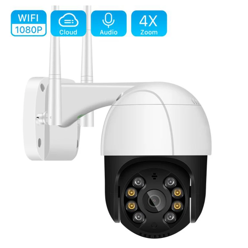 1080P PTZ Wifi IP Camera Outdoor 4X Digital Zoom AI Human Detect Wireless Camera H.265 P2P ONVIF Audio 2MP Security CCTV Camera
1080P PTZ Wifi IP Camera Outdoor 4X Digital Zoom AI Human Detect Wireless Camera H.265 P2P ONVIF Audio 2MP Security CCTV Camera