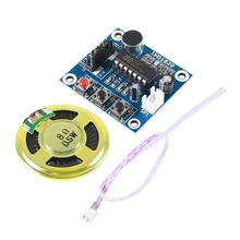 

ISD1820 Sound Voice Recording Playback Module Sound Recorder Board with Microphone Audio Loudspeaker for Ar-duino CYT1022