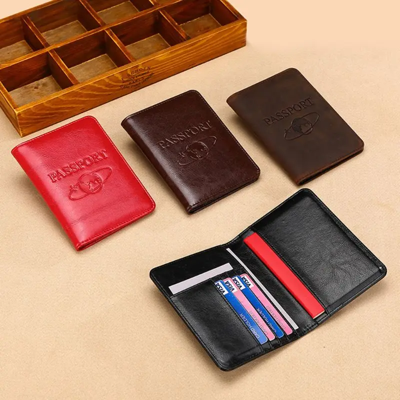 RFID Blocking Genuine Leather Travel Passport ID Card Cover Holder Case Protector Organizer
RFID Blocking Genuine Leather Travel Passport ID Card Cover Holder Case Protector Organizer