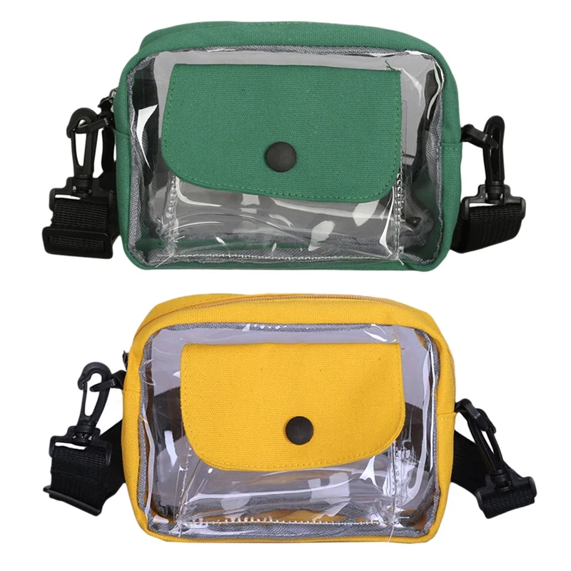 2 Pcs Women Transparent Versatile Messenger Bag Shoulder Fashion Bag Crossbody Bags for Women Transparent Jelly Bag , Yellow & G
2 Pcs Women Transparent Versatile Messenger Bag Shoulder Fashion Bag Crossbody Bags for Women Transparent Jelly Bag , Yellow & G