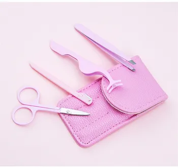 4pcs/set Stainless Steel Makeup Tools Eyelash Extension Tweezers Eyebrow Folder Tweezers Scissors Anti-static Precision Bag Sets
4pcs/set Stainless Steel Makeup Tools Eyelash Extension Tweezers Eyebrow Folder Tweezers Scissors Anti-static Precision Bag Sets