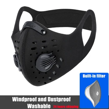 Outdoor Breathing Valve Cycling Mask Anti-Pollution Dust-proof Face Masks with Filters Washable Reusable Breathable Mouth Mask
Outdoor Breathing Valve Cycling Mask Anti-Pollution Dust-proof Face Masks with Filters Washable Reusable Breathable Mouth Mask